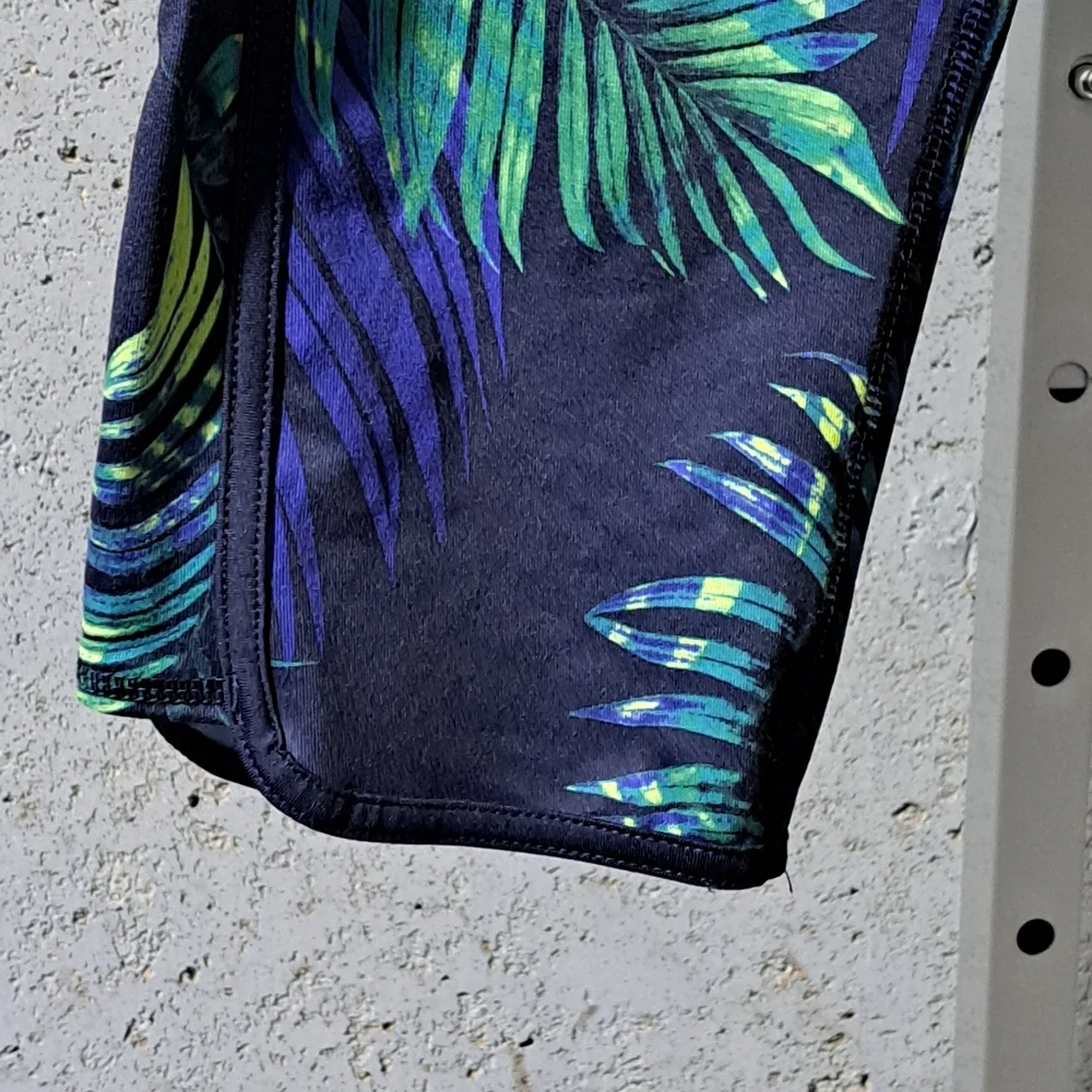 🇯🇲 Sz XL Champion Tropical Print Blue and Green Leggings - Picture 2 of 8